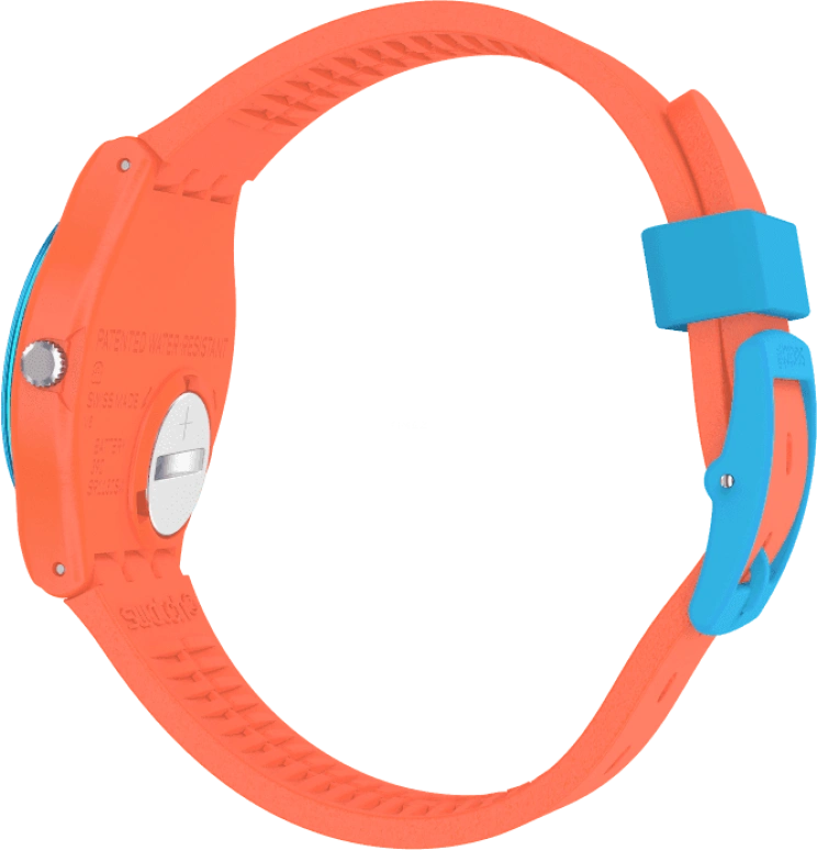 Swatch,Originals 34mm,34mm,Plastic,Blue,GO121