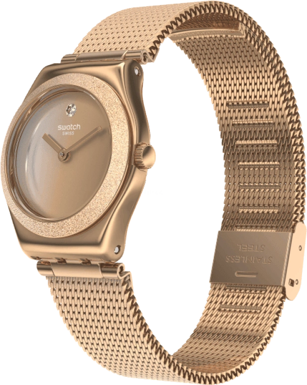 Swatch,IRONY 25x28.70mm,25x28.70mm,Rose Gold,YSG166M