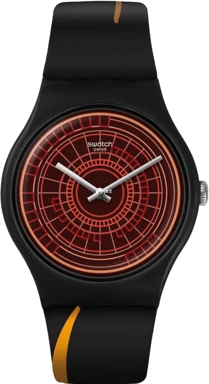 Swatch,Originals 47.40mm,47.40mm,Plastic,Black,Quartz,Round,SUOZ304