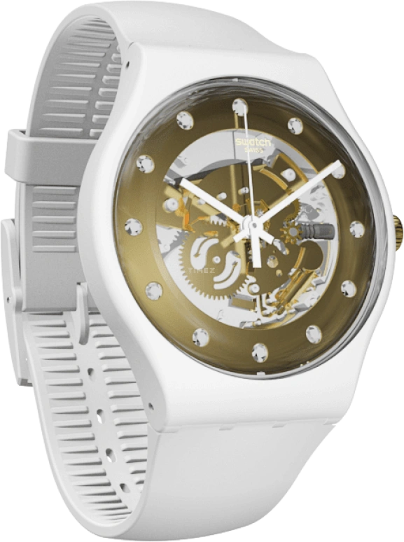 Swatch,Originals 41mm,41mm,Plastic,Yellow,SUOZ148