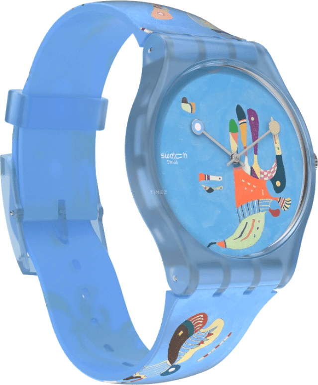 Swatch,Originals 41mm,41mm,Plastic,Blue,Quartz,Sapphire,Crystal Glass,Round,SUOZ342