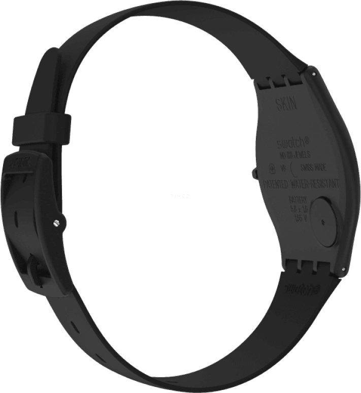 Swatch,SKIN 34mm,34mm,Ceramic,Black,Quartz,Round,SS09B100