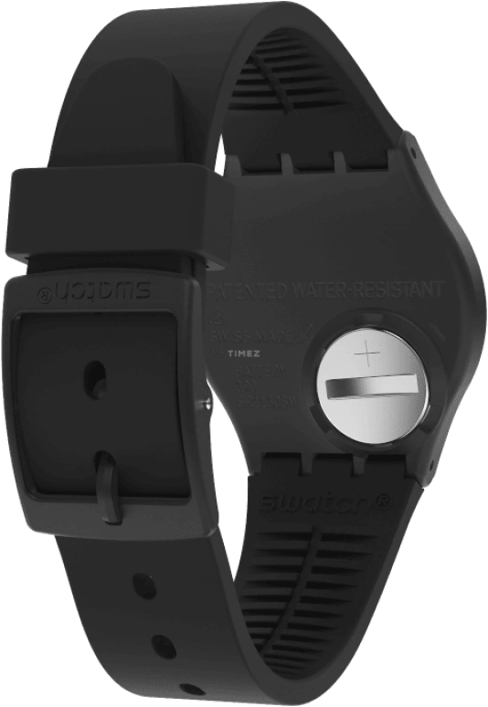 Swatch,Originals 34mm,34mm,Plastic,Black,Closed,GB330