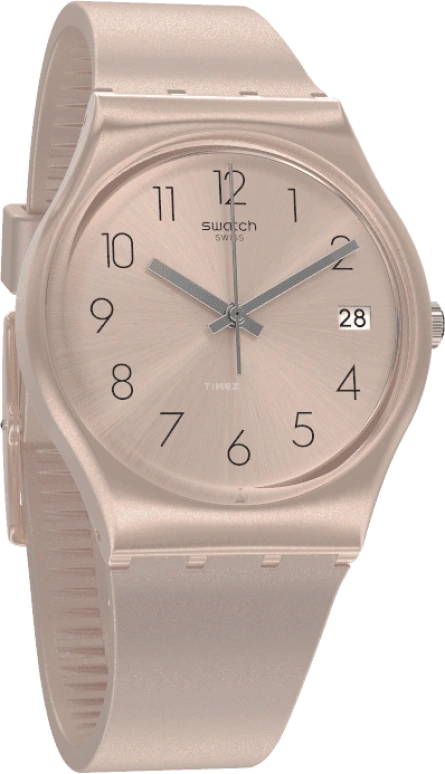 Swatch,Originals 34mm,34mm,Plastic,Pink,Sapphire,Crystal Glass,GP403