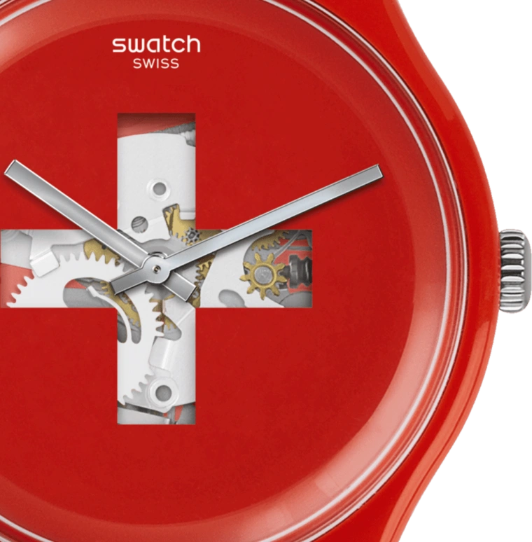 Swatch,Originals 41mm,41mm,Plastic,Red,SUOR106