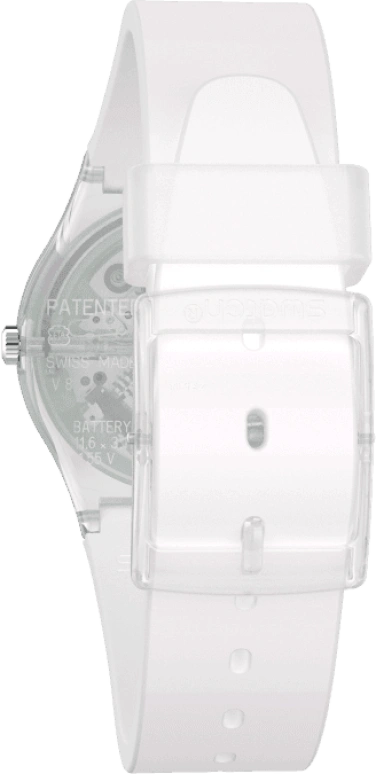 Swatch,Originals 34mm,34mm,Plastic,Pink,Green,Sapphire,Crystal Glass,GE714