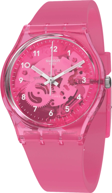 Swatch,Originals 34mm,34mm,Plastic,Pink,GP166