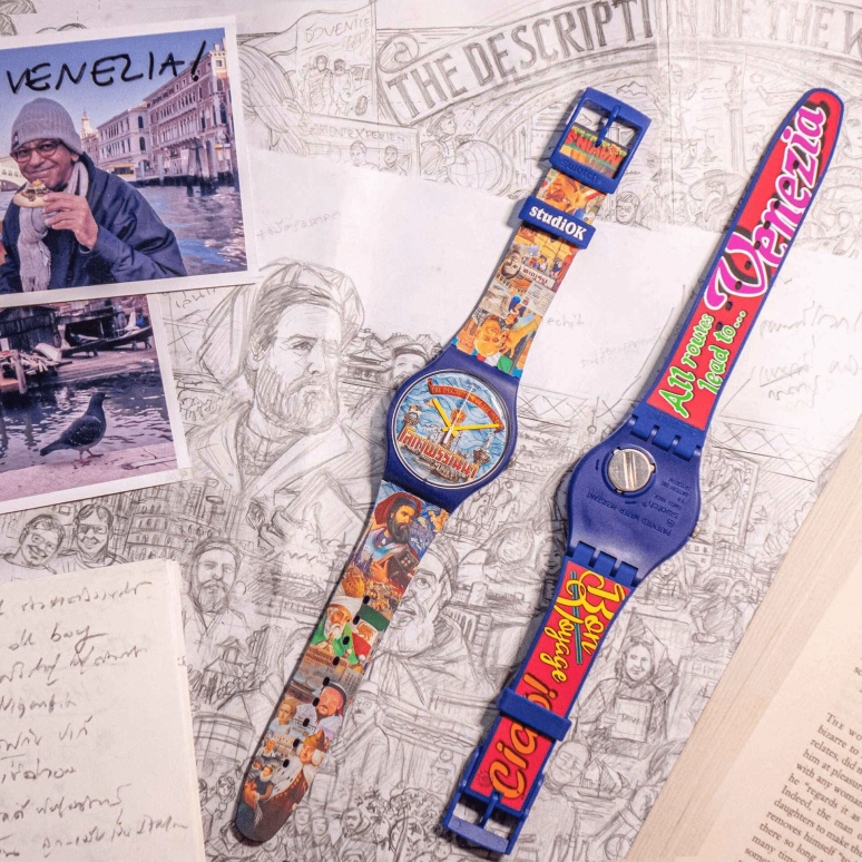 Swatch,Originals 41mm,41mm,Plastic,Multi-Color,Quartz,Sapphire,Crystal Glass,Round,SUOZ349