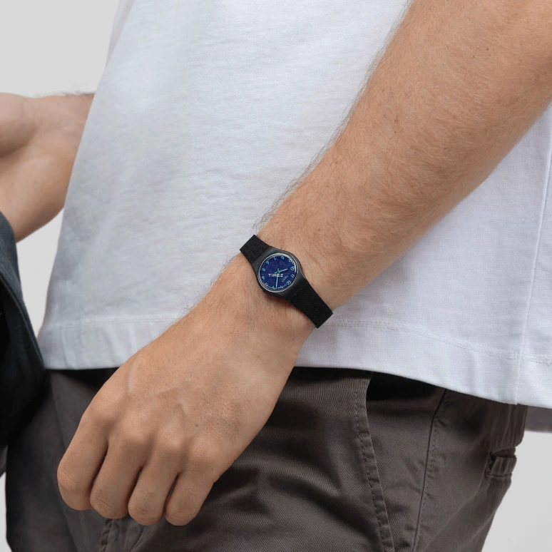 Swatch,Originals 25mm,25mm,Composite,Blue,Quartz,Round,Black,LB188