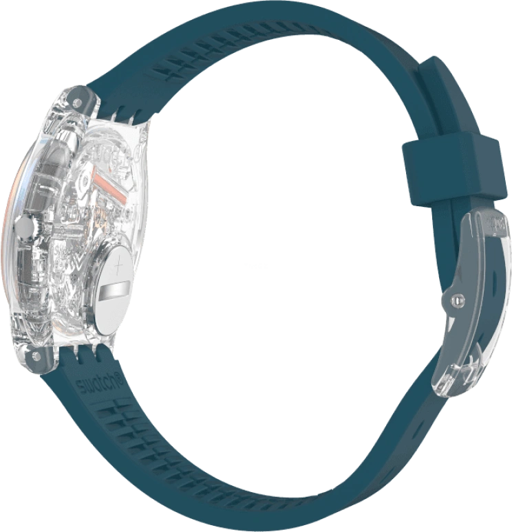 Swatch,Originals 34x39.20mm,34x39.20mm,Plastic,Coffee,Cyan,GE721