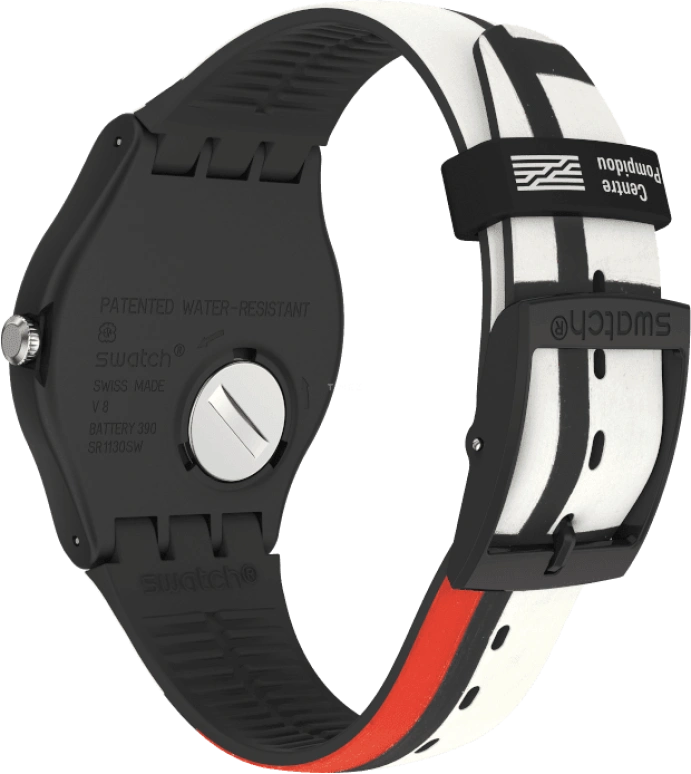 Swatch,Originals 41mm,41mm,Plastic,Black,Quartz,Sapphire,Crystal Glass,Round,SUOZ344