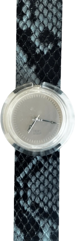 Swatch,Other 42.91mm,42.91mm,Aluminium,Grey,Quartz,Round,Transparent,PMK136DP