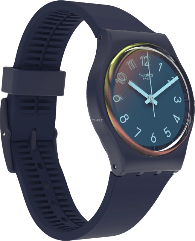 Swatch,Originals 34mm,34mm,Plastic,Blue,Closed,GN274