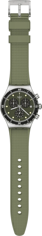 Swatch,IRONY 43mm,43mm,Stainless Steel,Green,YVS488