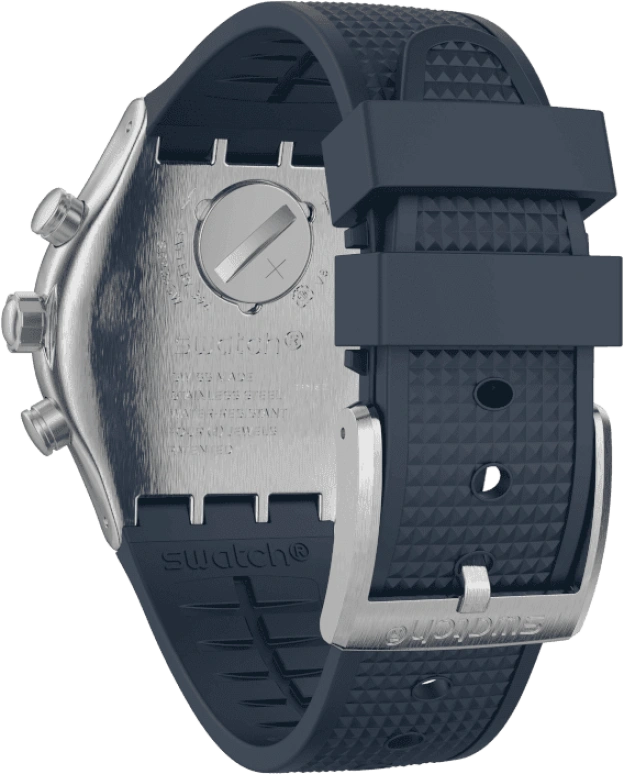 Swatch,IRONY 43mm,43mm,Stainless Steel,Blue,YVS454