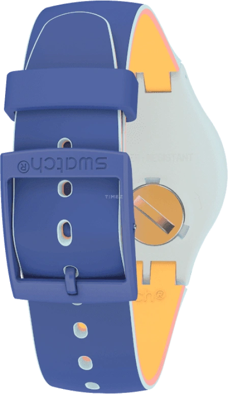 Swatch,Originals 41mm,41mm,Plastic,Blue,SUOS403