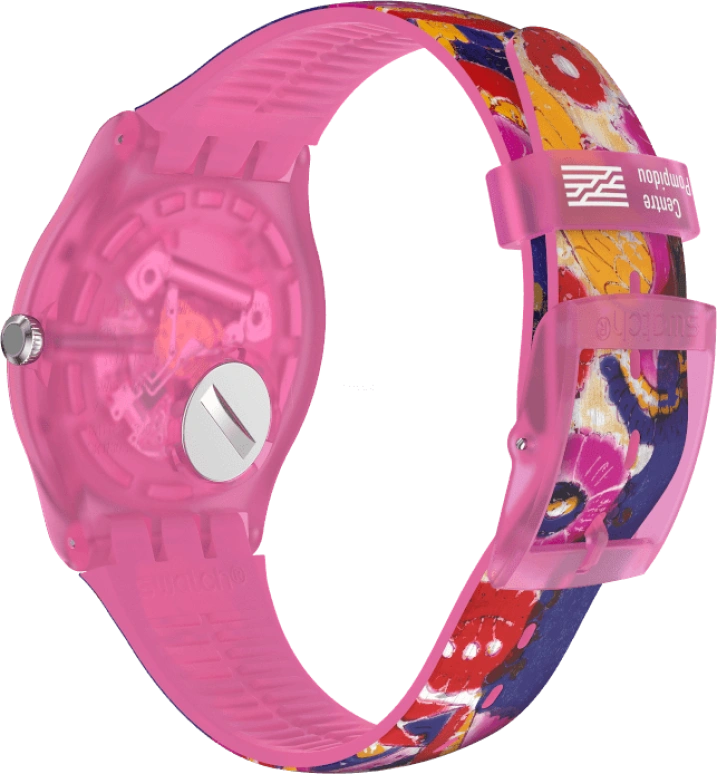 Swatch,Originals 41mm,41mm,Plastic,Multi-Color,Quartz,Sapphire,Crystal Glass,Round,SUOZ341