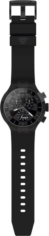 Swatch,Other 47mm,47mm,Plastic,Black,Quartz,Chronograph,Sapphire,Crystal Glass,SB02B103,SB02B103-5300