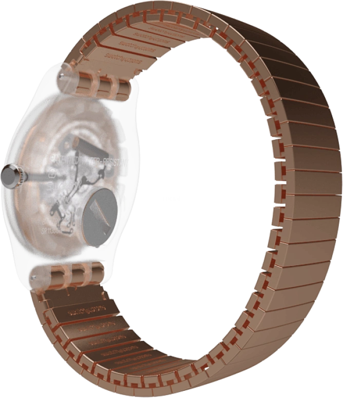 Swatch,Originals 41mm,41mm,Plastic,Gold,SUOK707
