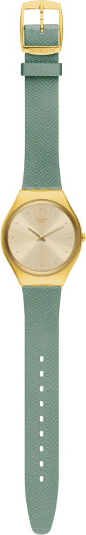 Swatch,SKIN 38mm,38mm,Gold,Closed,SYXG113
