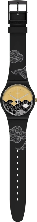 Swatch,Originals 41mm,41mm,Bioceramic,Yellow,Black,Quartz,Tonneau,Black,SO32Z105