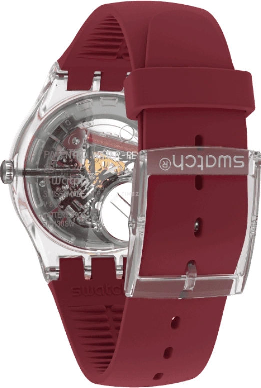 Swatch,Originals 41mm,41mm,Plastic,Pink,Sapphire,Crystal Glass,SUOK717