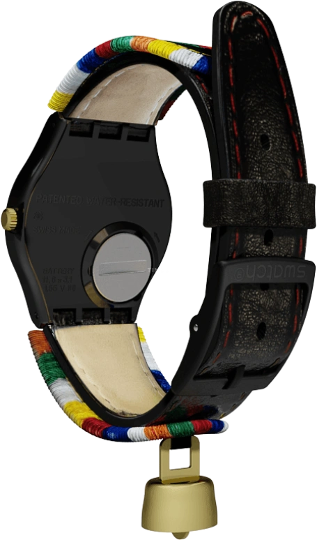 Swatch,Originals 34mm,34mm,Plastic,Black,GB285