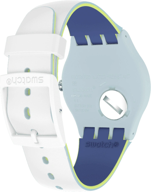 Swatch,Originals 41mm,41mm,Plastic,White,SUOS404