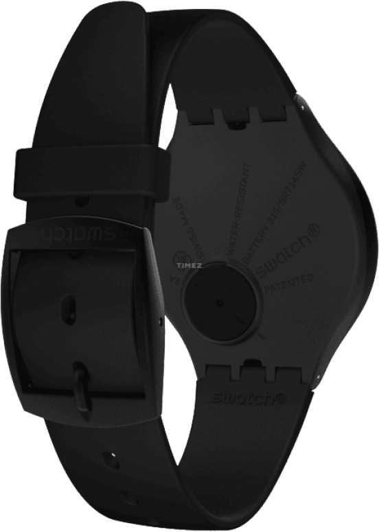 Swatch,SKIN 40mm,40mm,Plastic,Black,Quartz,SVUB103