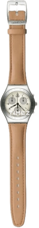 Swatch,Other 42.91mm,42.91mm,Aluminium,Cream,Quartz,Chronograph,Day,YMS403