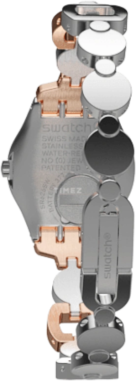 Swatch,IRONY 25mm,25mm,Stainless Steel,Cream,Quartz,Round,Silver,YSS234G