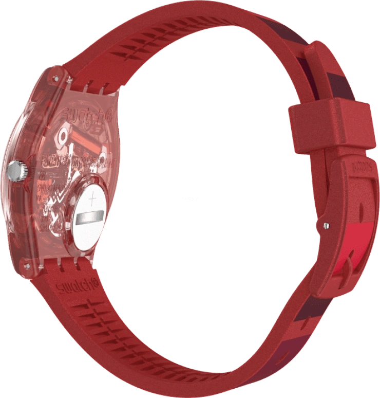 Swatch,Originals 34x39.20mm,34x39.20mm,Plastic,Red,GR406