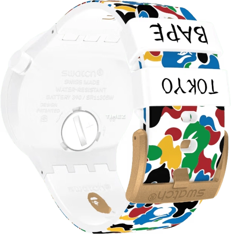 Swatch,THE BOLD 47mm,47mm,Plastic,Champagne,Quartz,Date,Day,SO27Z710