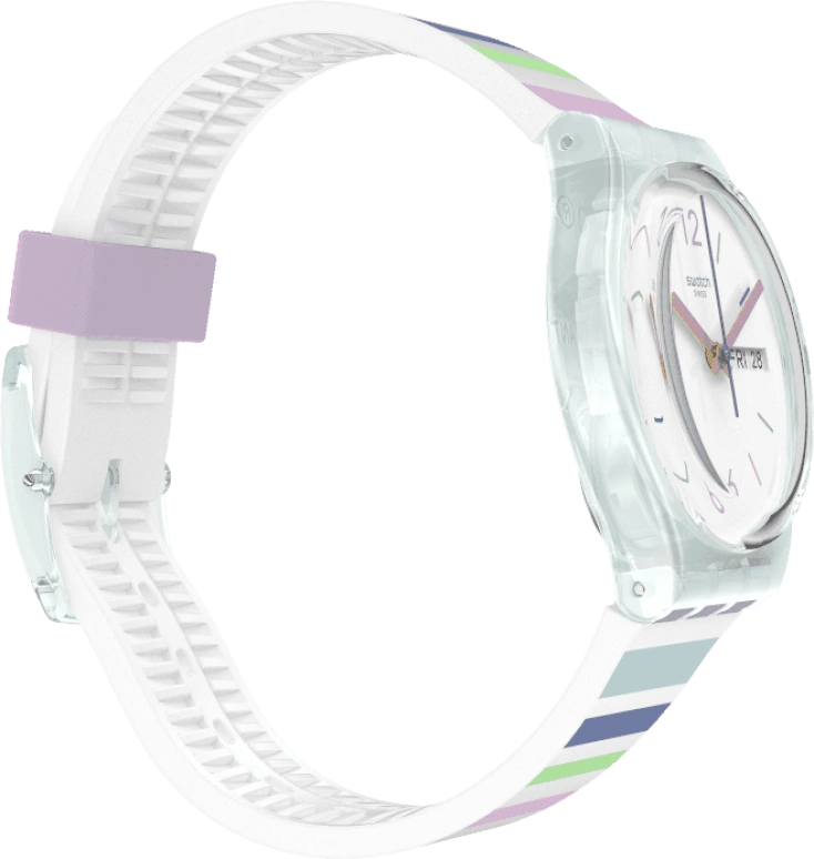 Swatch,Originals 34mm,34mm,Plastic,White,Open,GL702