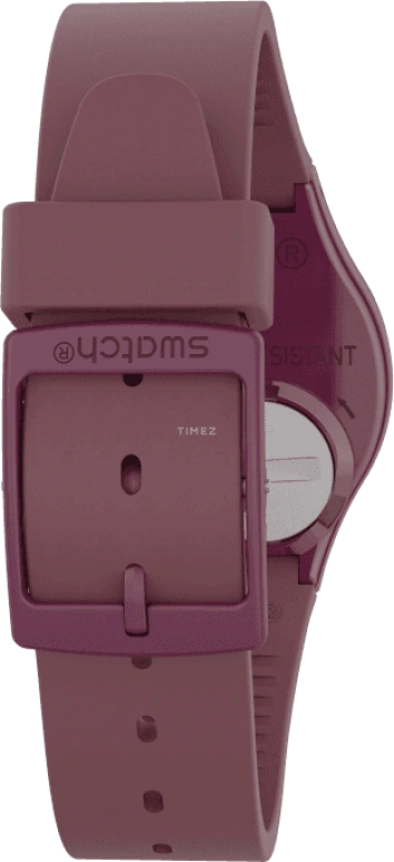 Swatch,Originals 34mm,34mm,Plastic,Purple Red,Closed,GR405