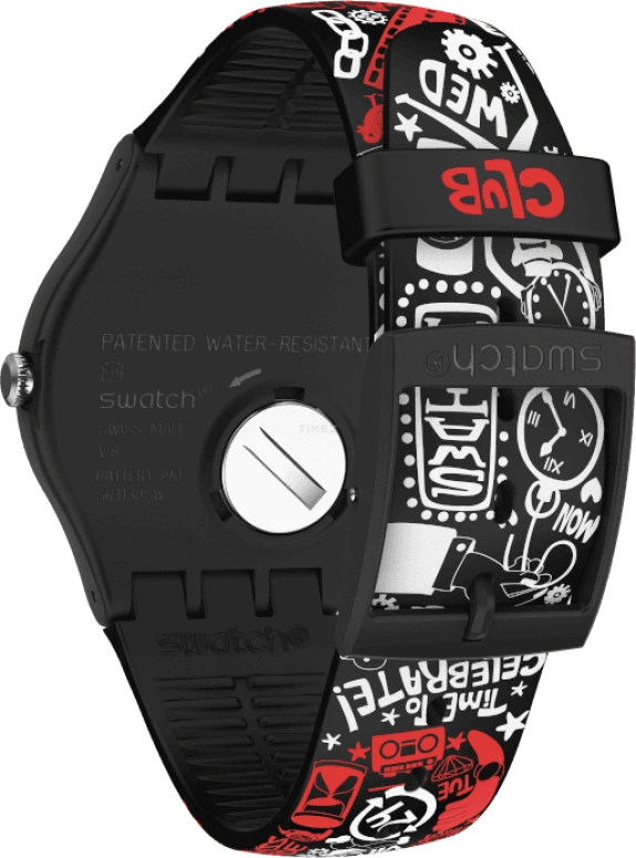 Swatch,Originals 41mm,41mm,Plastic,Black,SUOZ322