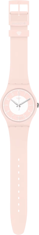 Swatch,Originals 41mm,41mm,Plastic,White,Pink,Quartz,Tonneau,Pink,SVIP101,SVIP101-5300