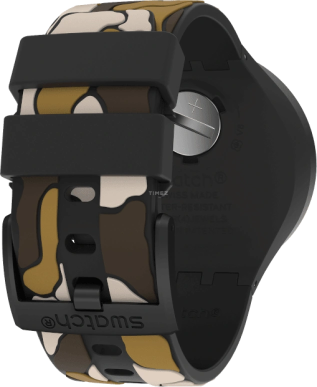 Swatch,THE BOLD 47mm,47mm,Plastic,Black,SB02B410