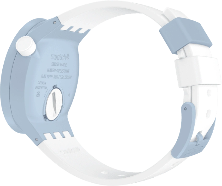 Swatch,THE BOLD 47mm,47mm,Bioceramic,Ceramic,White,SB03N101