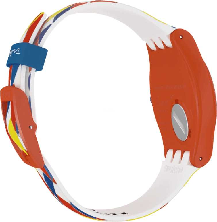 Swatch,Originals 41mm,41mm,Plastic,White,Sapphire,Crystal Glass,SUOZ312S