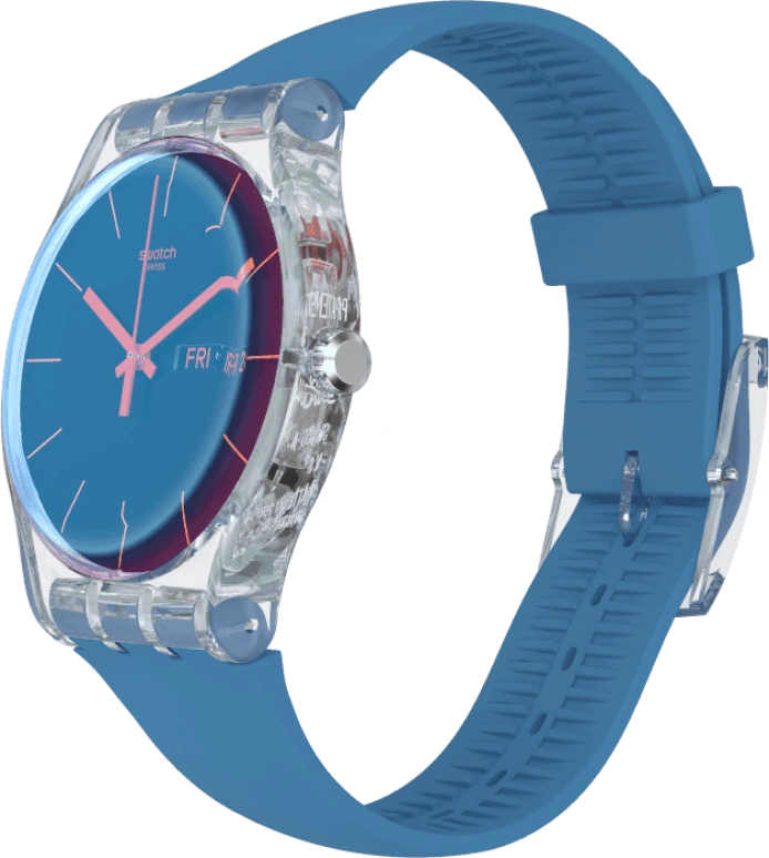 Swatch,Originals 41mm,41mm,Plastic,Blue,SUOK711