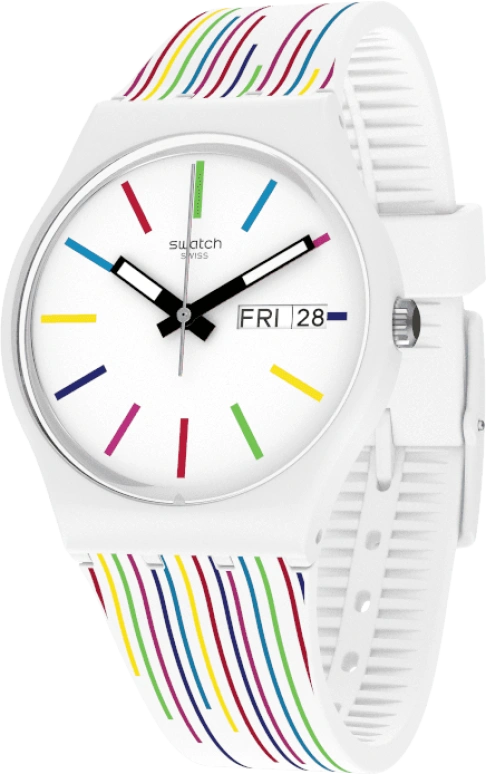 Swatch,Originals 34mm,34mm,Plastic,White,Closed,GW712