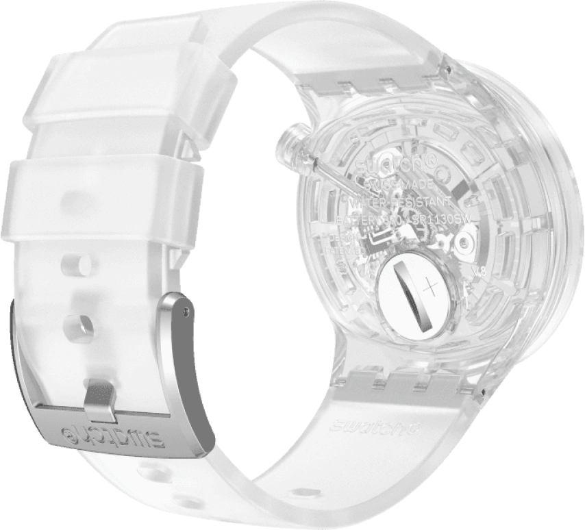Swatch,THE BOLD 47mm,47mm,Plastic,Transparent,SO27E100