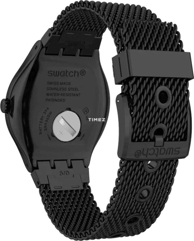 Swatch,IRONY 42.70mm,42.70mm,Stainless Steel,Smoky Gray,Quartz,Day,Tonneau,YWB405M