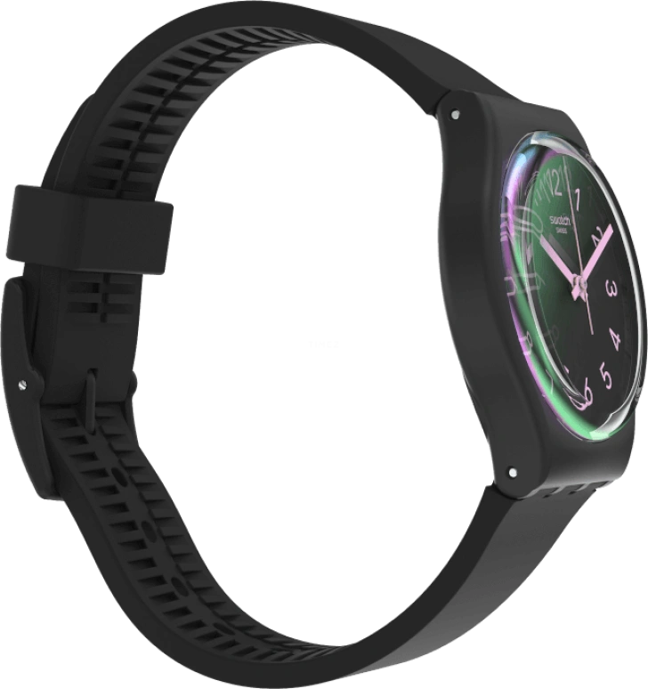 Swatch,Originals 34mm,34mm,Plastic,Black,Closed,GB330
