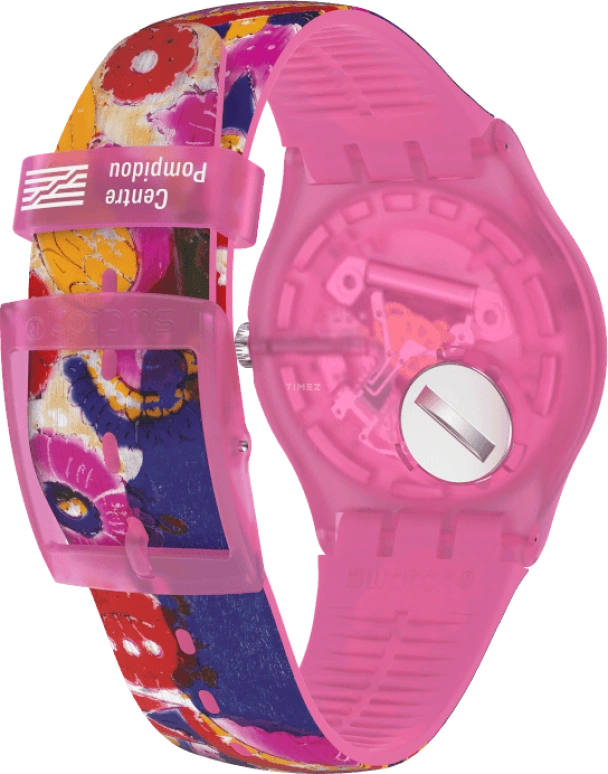 Swatch,Originals 41mm,41mm,Plastic,Multi-Color,Quartz,Sapphire,Crystal Glass,Round,SUOZ341