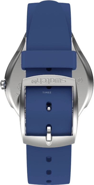 Swatch,SKIN 38mm,38mm,Blue,Sapphire,Crystal Glass,SYXS132