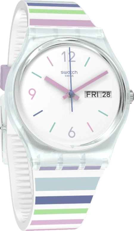 Swatch,Originals 34mm,34mm,Plastic,White,Open,GL702