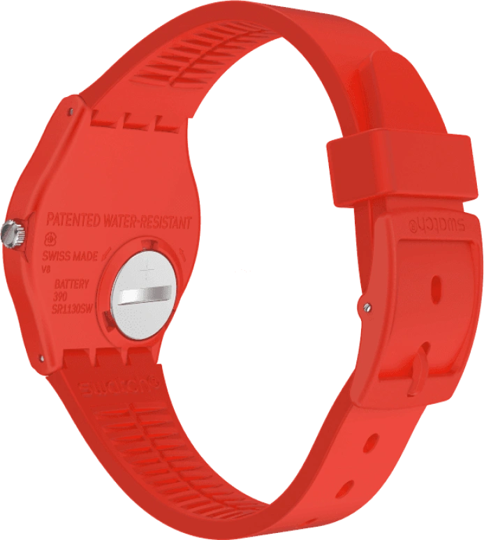 Swatch,Originals 34mm,34mm,Plastic,Red,GR183