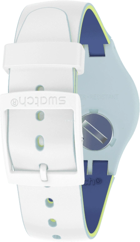 Swatch,Originals 41mm,41mm,Plastic,White,SUOS404